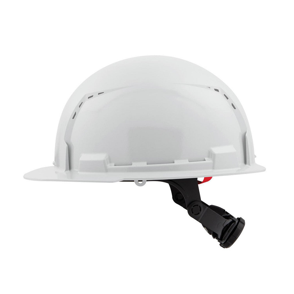 Milwaukee Tool 48-73-1220 BOLT White Front Brim Vented Hard Hat with 6pt Ratcheting Suspension, Type 1, Class E