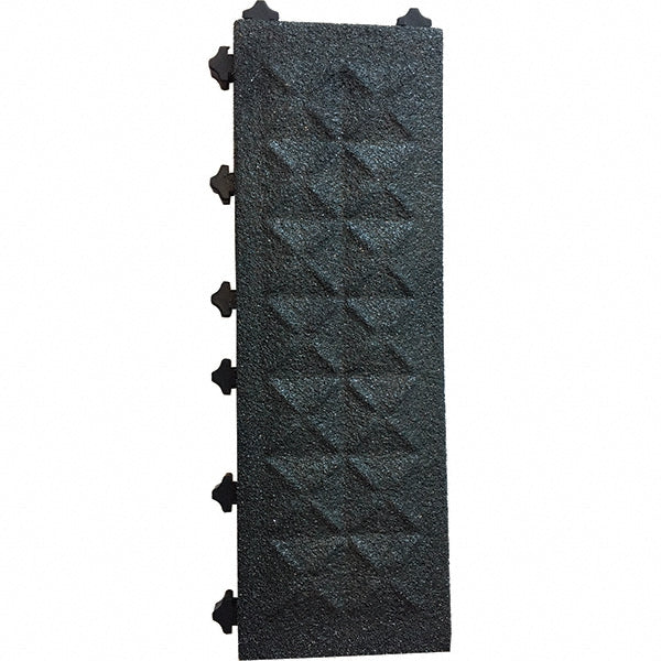 Ergo Advantage AG7-B Safe-Flex Anti-Slip 6" Tile, Black; 6" x 18" x 1"