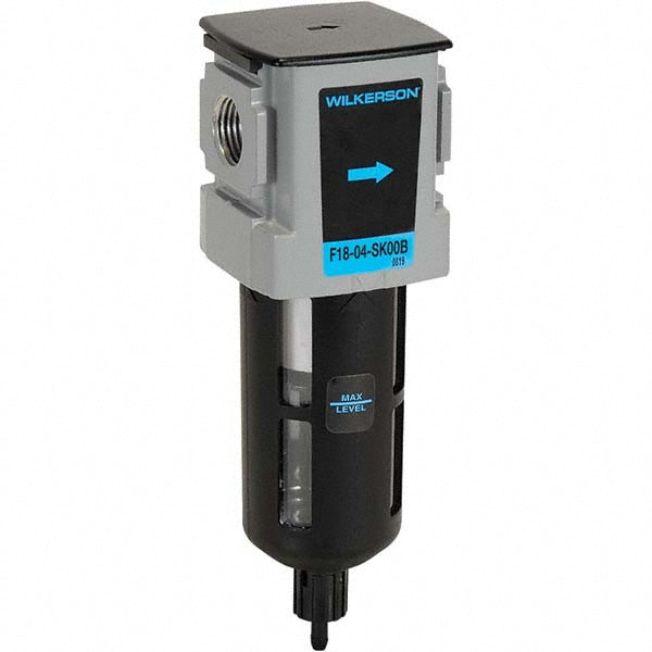 Wilkerson F18-02-SK00B General Purpose Compressed Air Filter: 1/4" NPT Port