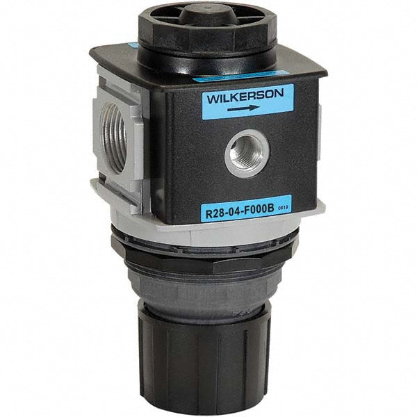 Wilkerson R28-04-F000B Compressed Air Regulator: 1/2" NPT, 300 Max psi, Standard