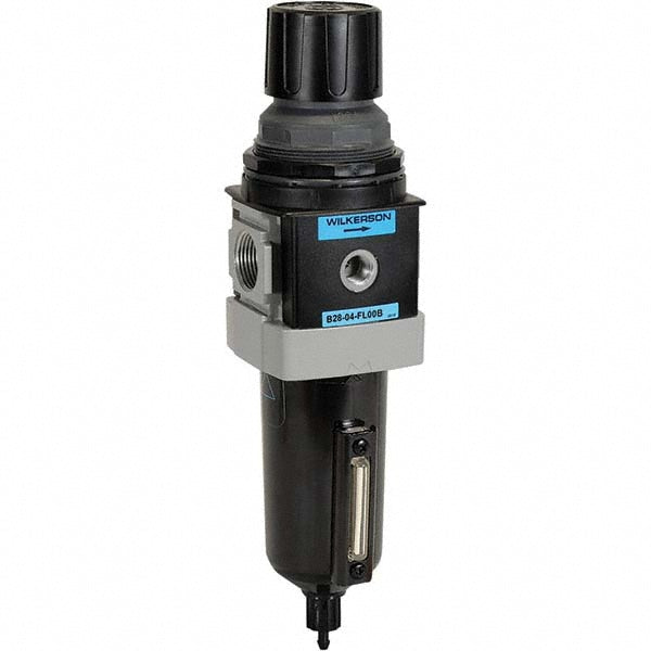 Wilkerson B28-04-FL00B FRL Combination Unit: 1/2 NPT, Standard, 1 Pc Filter/Regulator