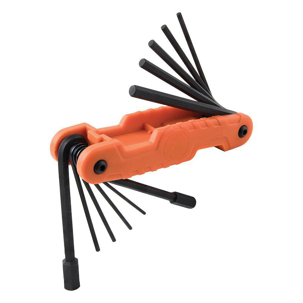 Klein Tools 70550 Hex Key Sets; Tool Type: Hex Key; Handle Type: Ergonomic; Measurement Type: Imperial; Hex Size Range (Inch): 3/32 - 1/2; Container Type: Carded; Material: Steel