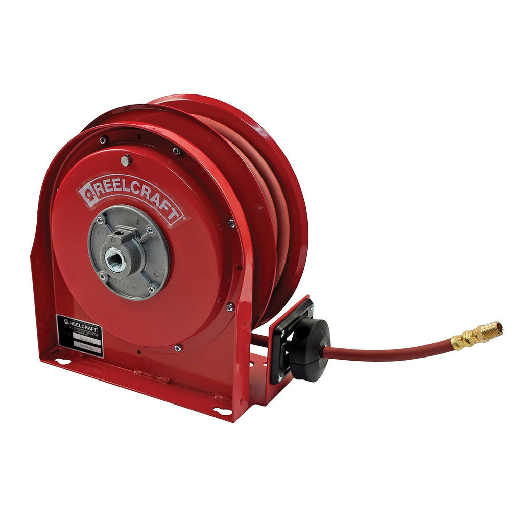 Reelcraft B3620 OLP Hose Reel with Hose: 3/8" ID Hose x 20', Spring Retractable