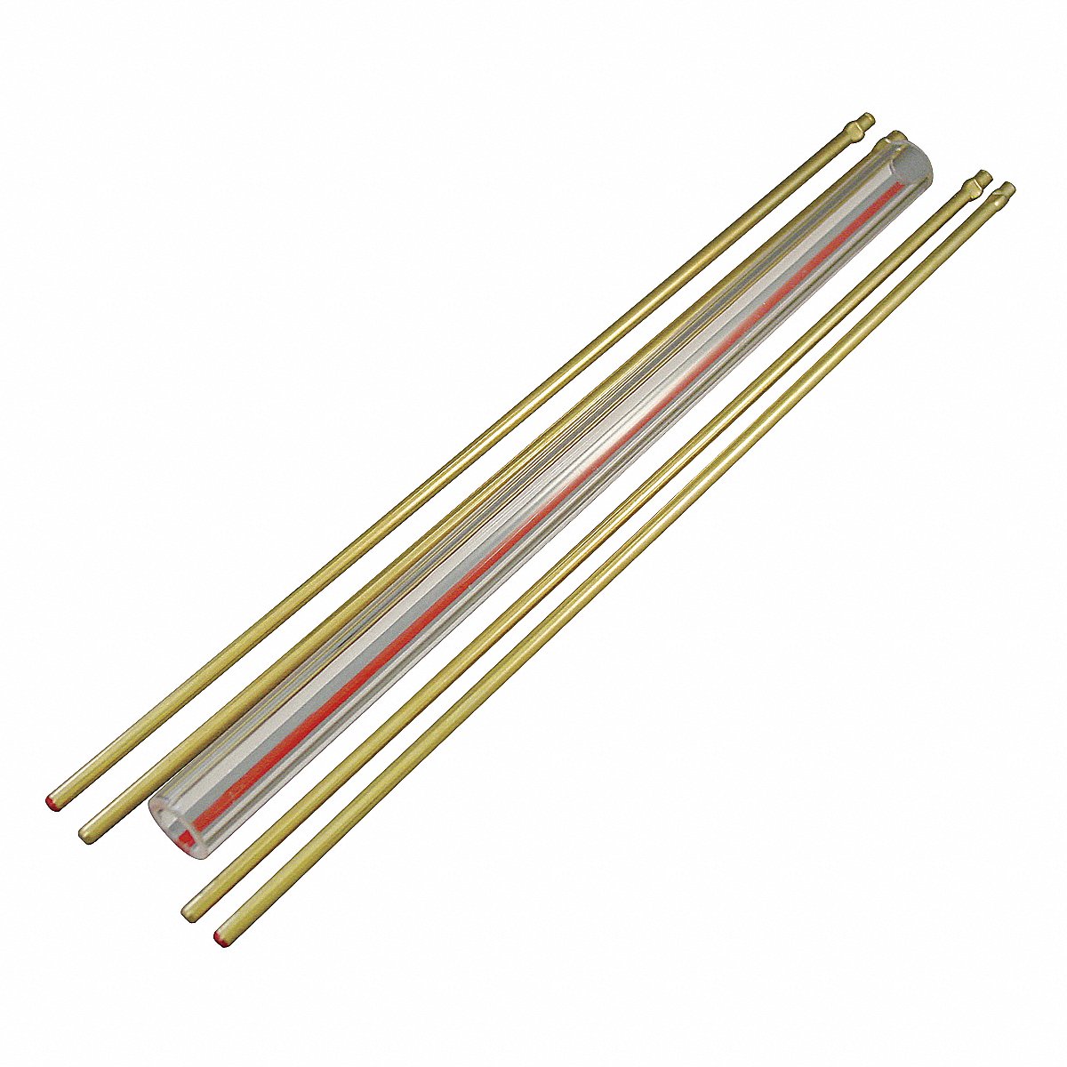 Penberthy Red Line Glass Rod Kit, 5/8" Diameter × 26" Length (1LG-26R)