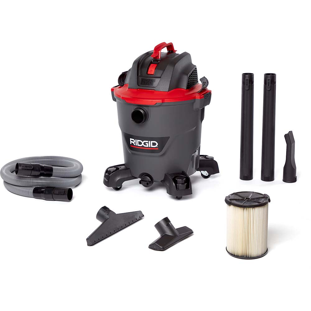 Ridgid 62703 Wet/Dry Vacuum: Electric, 12.0 gal, 5.0 hp