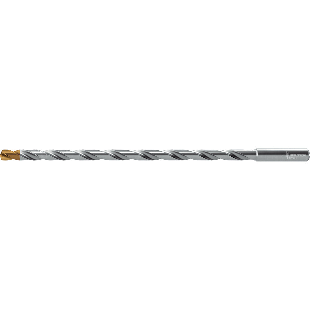 Walter-Titex 7684333 Extra Length Drill Bit: 16.00 mm (0.6299"), 140 deg Point, Solid Carbide