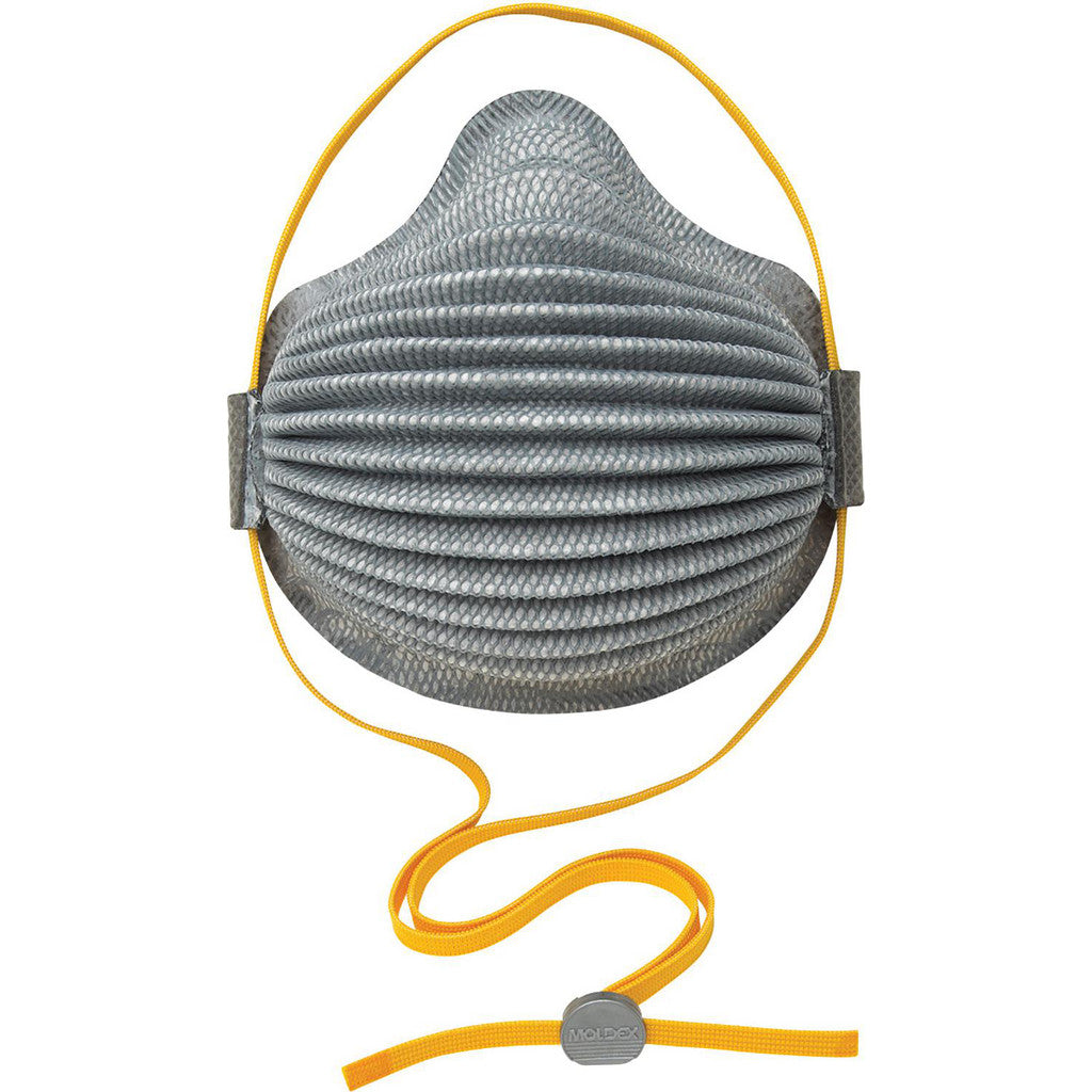 Moldex 4800 Disposable Pleated Mask, N95 Respirator & Particulate Respirator: Does Not Contain Nose Clip, Gray, Size Medium & Large