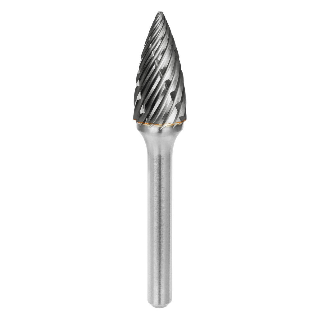 SGS Pro 19368 Abrasive Bur: SG-3, 3/8" Cut Dia, Tree With Pointed End, Steel Cut