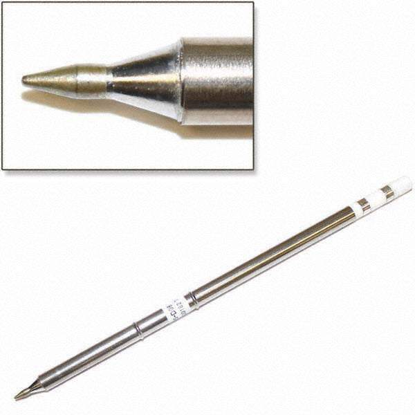 Hakko T15-D08 Soldering Iron Chisel Tip: 0.03" Point Width, 1" Dia