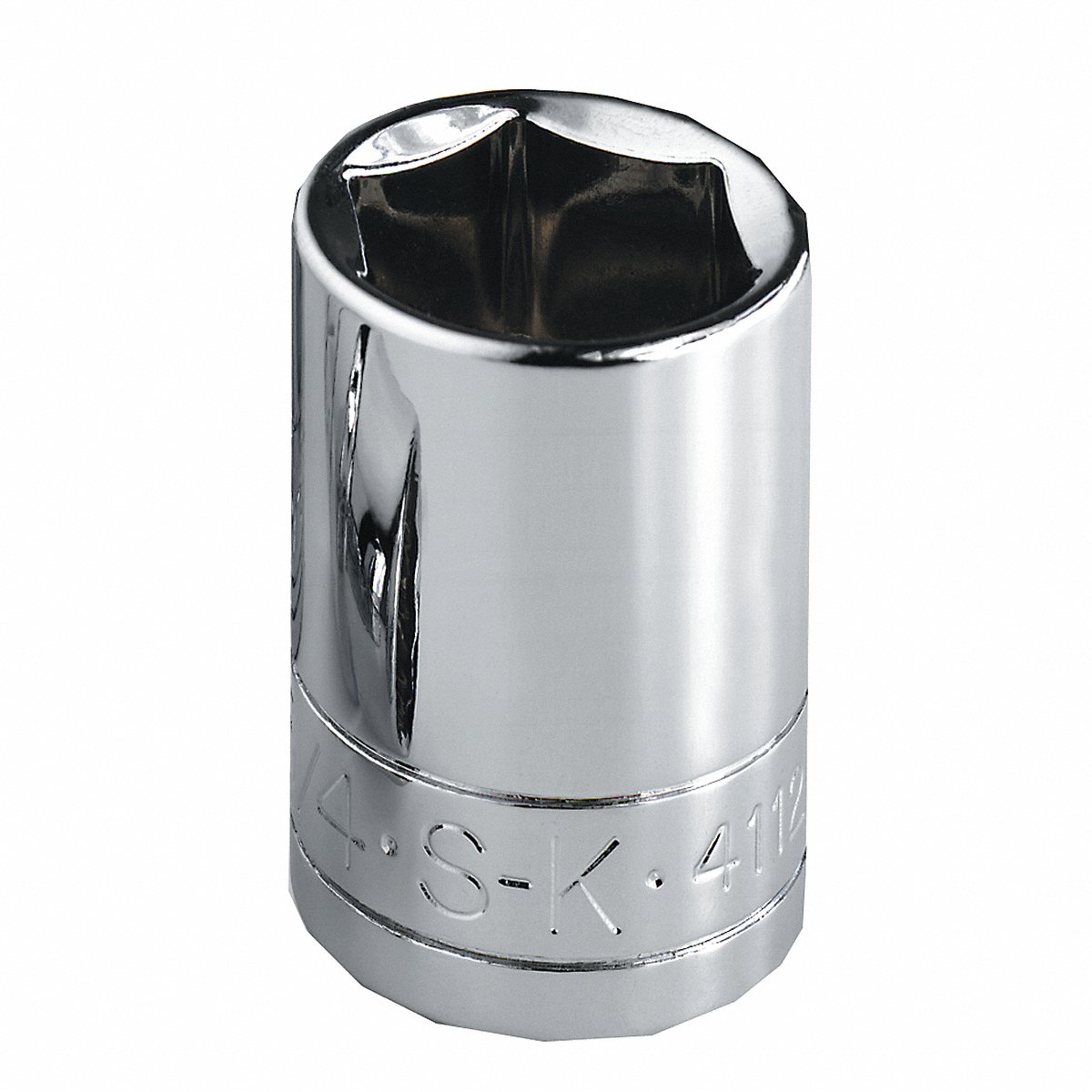 Sk Professional Tools Socket, Steel, Chrome, 7/16 In, 16 in (45114)
