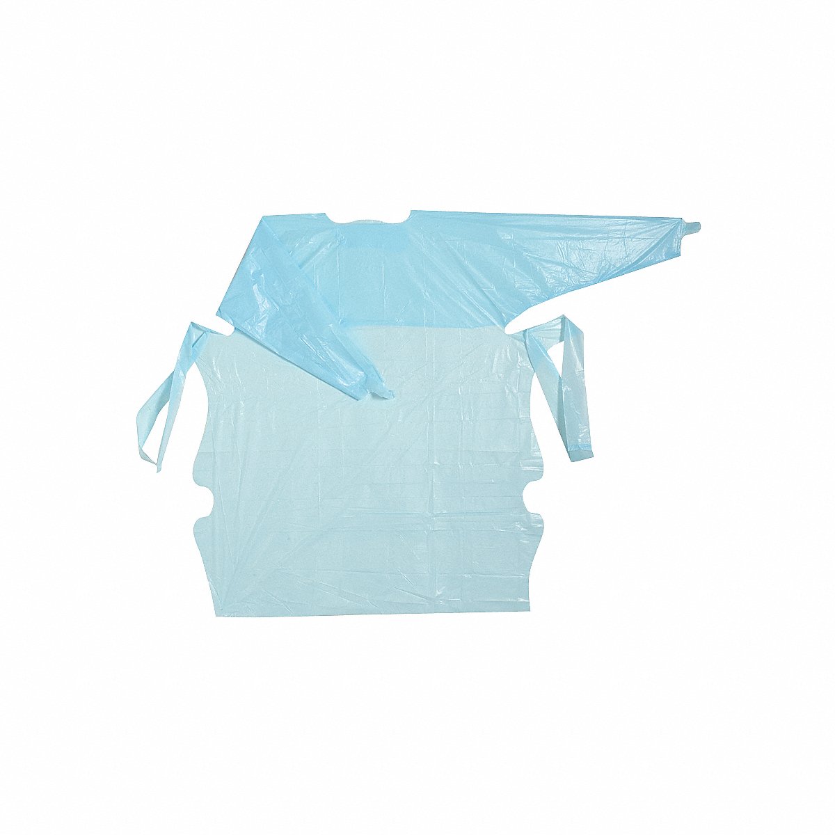 Polyco G3221 Isolation Gown L Blue Polyethylene Pack of 15 (11500)