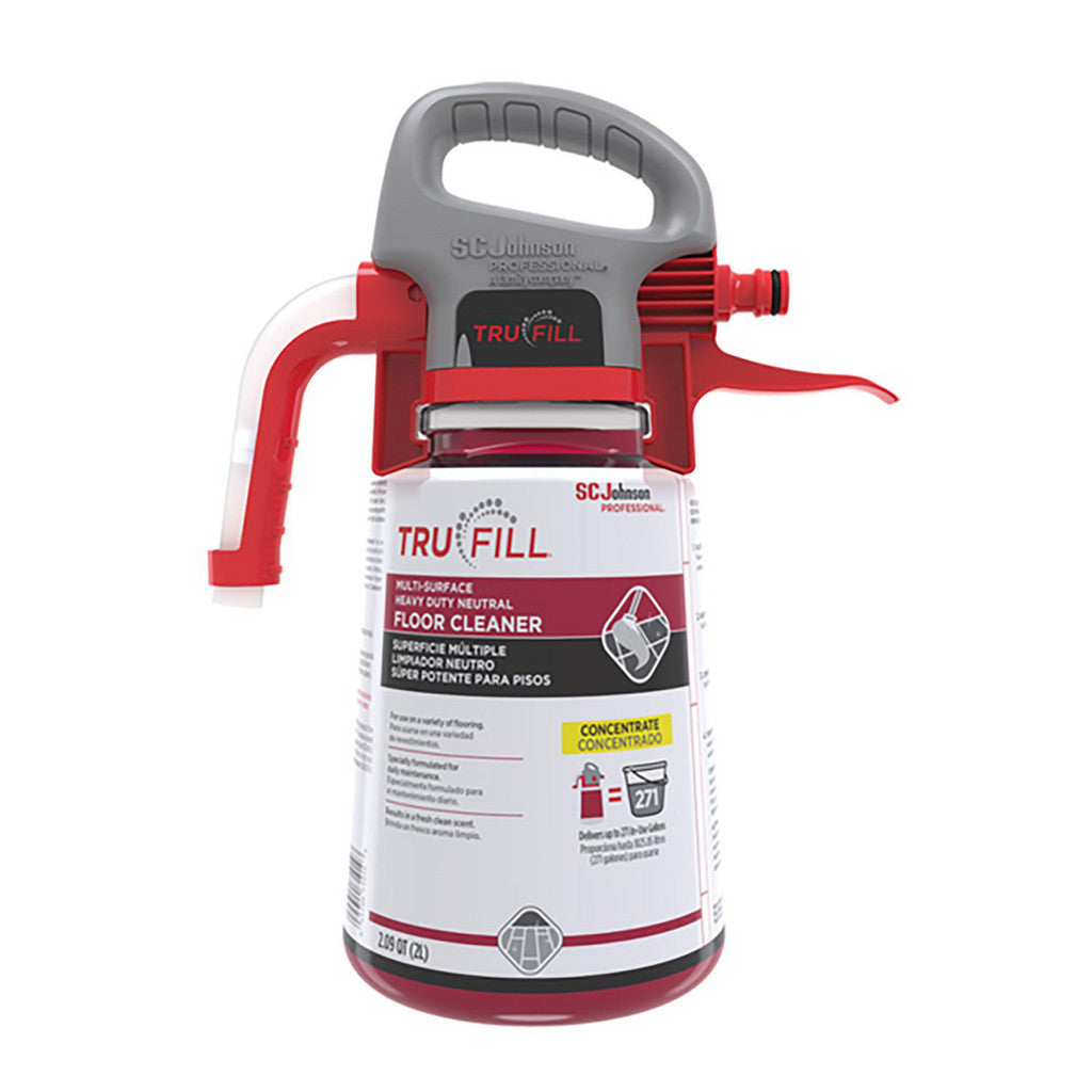 SC Johnson Professional 684501 TruFill Heavy Duty Neutral Floor & Surface Cleaner Starter Pack, 2L