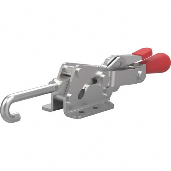 De-Sta-Co 3031-R Pull-Action Latch Clamp: Horizontal, 200 lb, J-Hook, Flanged Base