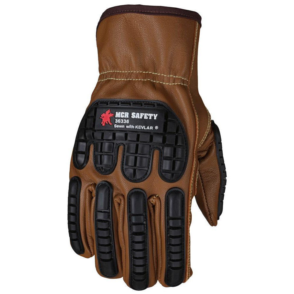 MCR Safety 36336XL Work Gloves: MCR Safety 36336, Size X-Large, Goatskin Leather Lined, Goatskin Leather, General Purpose