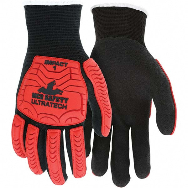 MCR Safety UT1950M Work Gloves: UltraTech UT1950, Size Medium, Foam Nitrile-Coated Nylon, General Purpose