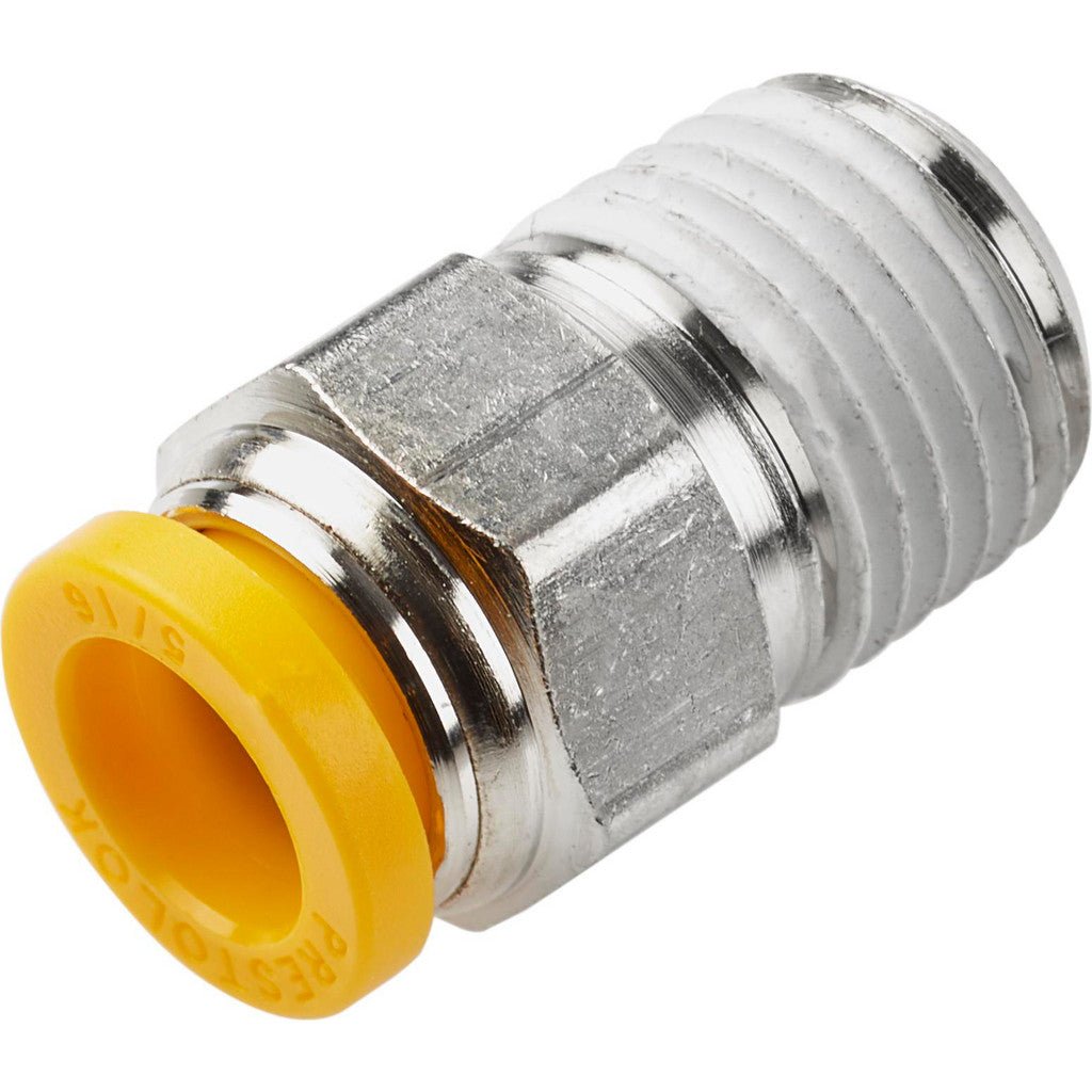 Parker W169PLP-10M-4R Push-to-Connect x Male BSPT 90 deg Swivel Elbow: 1/4 BSPT, 10 mm Tube OD
