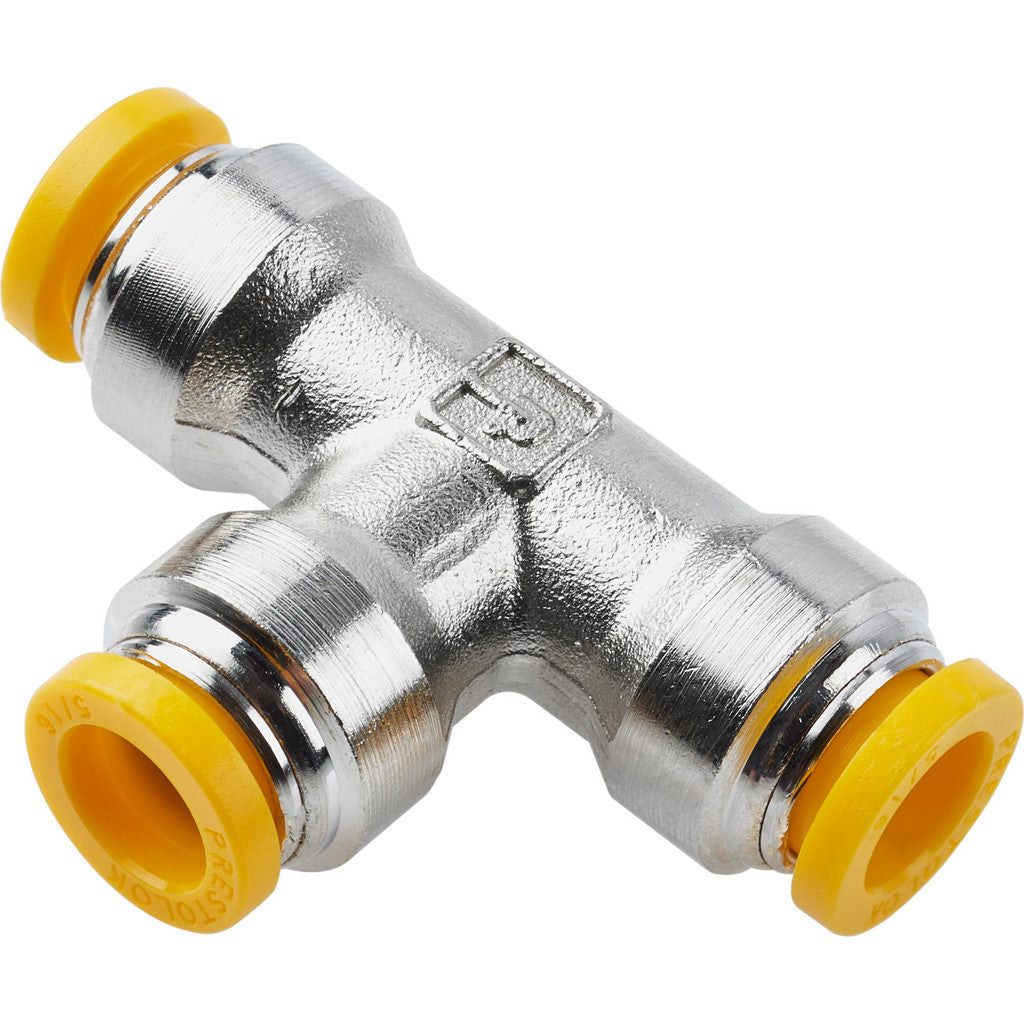 Parker 164PLP-4M Push-to-Connect x Push-to-Connect Union Tee: 4 mm Tube OD