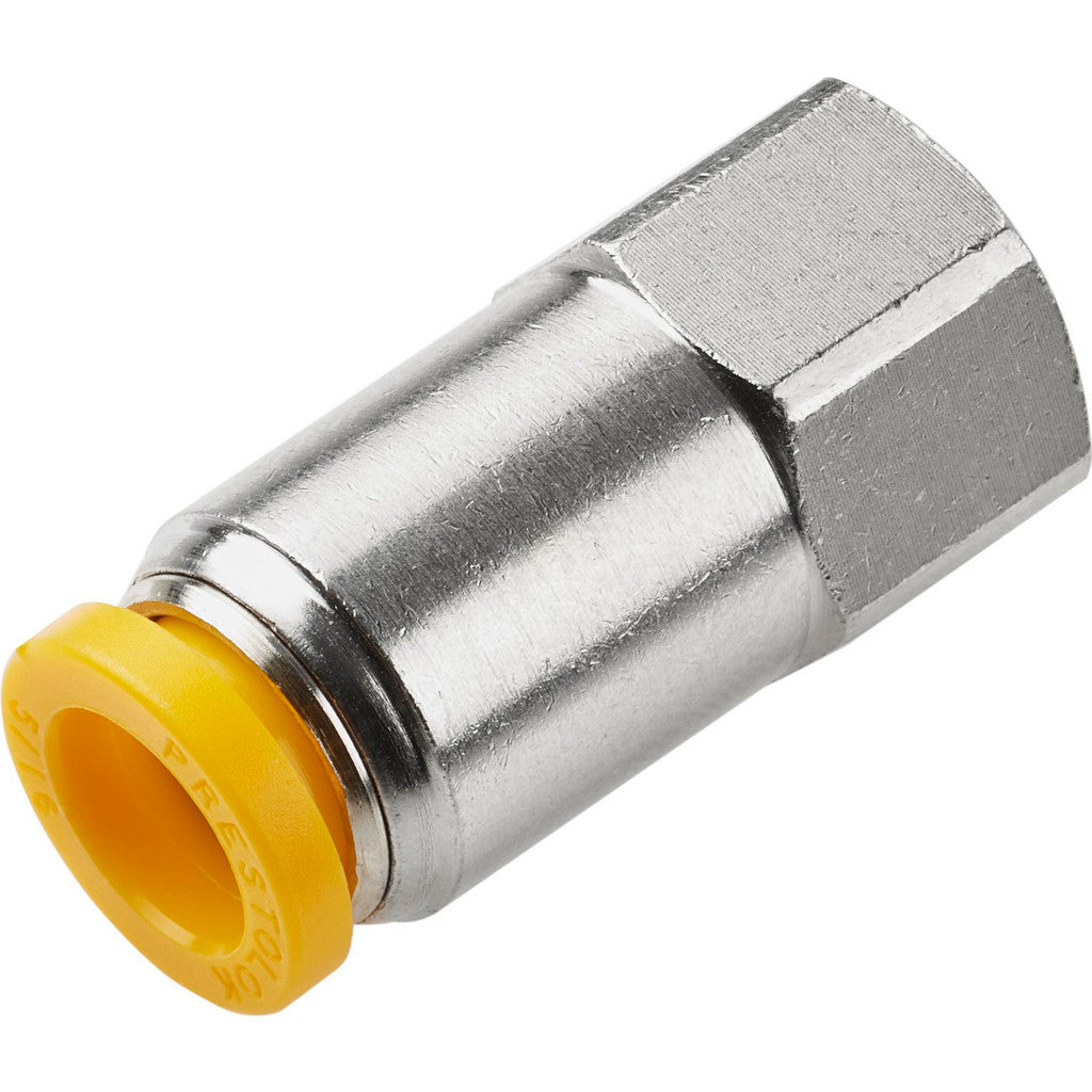 Parker 66PLP-8M-4G Push-to-Connect x Female BSPP Connector: 1/4 BSPP, 8 mm Tube OD
