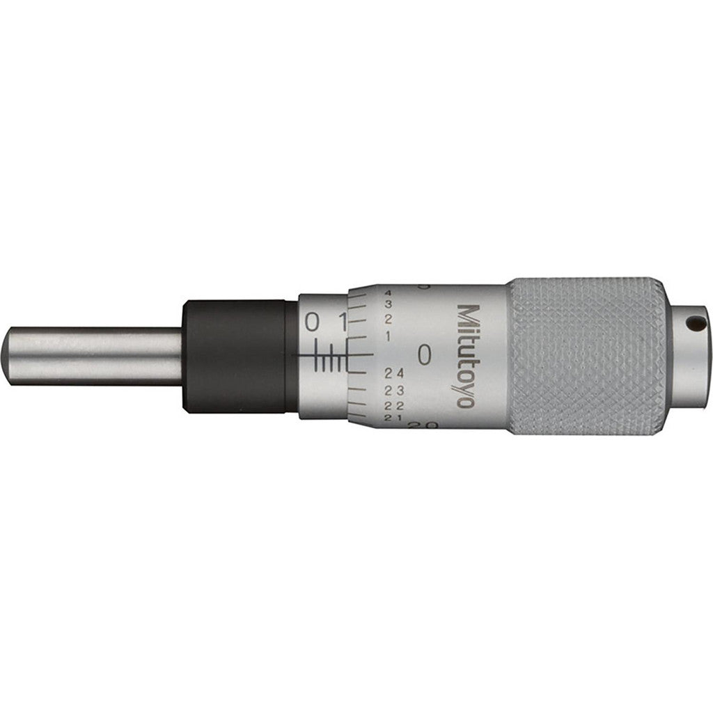 Mitutoyo 148-811-10 1/2 Inch, 0.5118 Inch Thimble, 0.1969 Inch Diameter x 17.5mm Long Spindle, Mechanical Micrometer Head