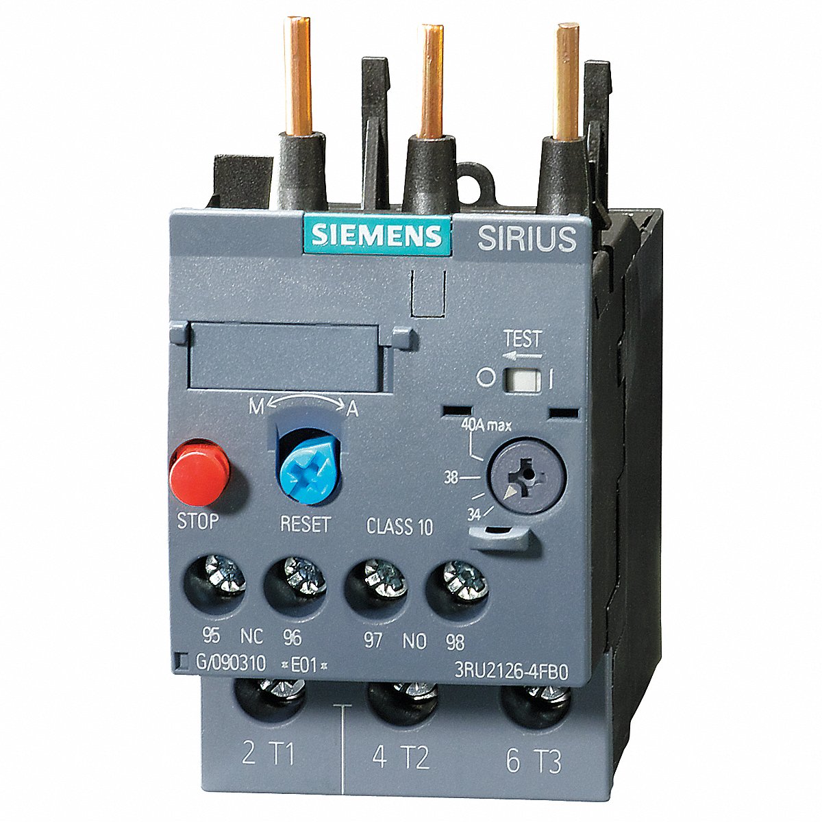Siemens IEC Thermal Overload Relay Auto/Manual (3RU21264AB0)