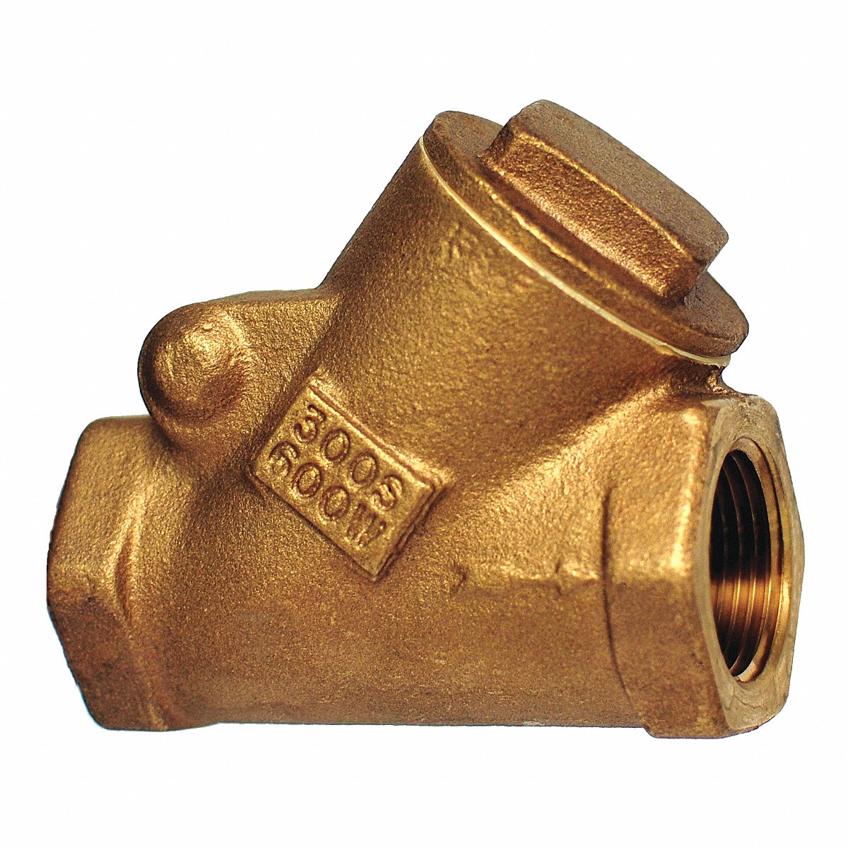 Milwaukee Valve Swing Y Check Valve, 3 In Overall L, 3 IN (515Y 3/4")
