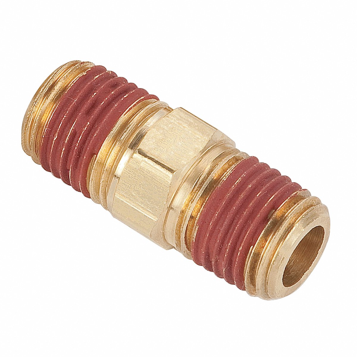 Parker Hex Nipple Brass 3/8 in Pipe Size MNPT (VS216P-6)