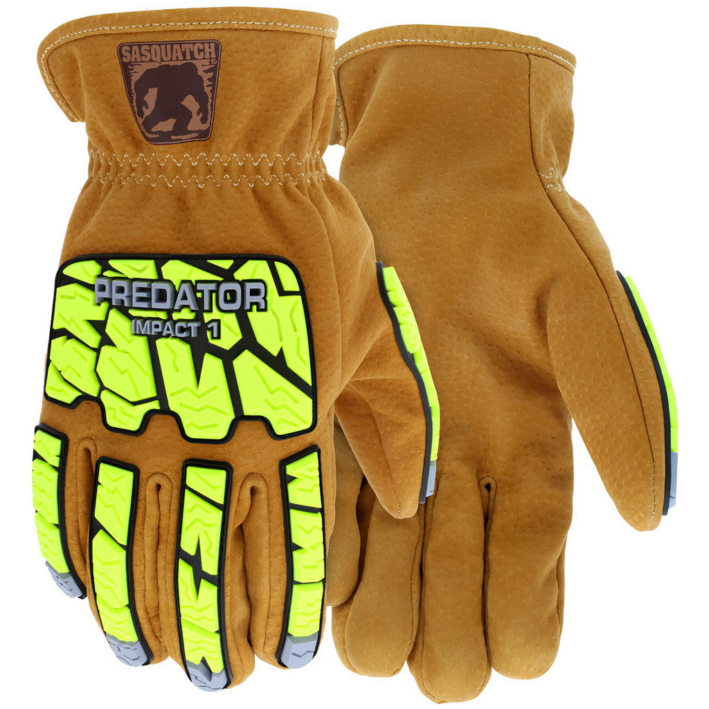 MCR Safety PD3430M Cut, Puncture & Abrasion-Resistant Gloves: Predator PD3430, Size Medium, ANSI Cut A5, ANSI Puncture 4, HyperMax Lined, Leather & HPPE