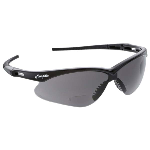 MCR Safety MPH25G Safety Glasses: Scratch-Resistant, Polycarbonate, Gray Lenses, Wrap Around