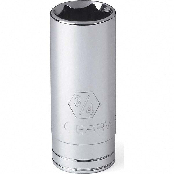 GEARWRENCH 80618 Deep Hand Socket: 1/2" Drive, 3/4" Socket, 6-Point