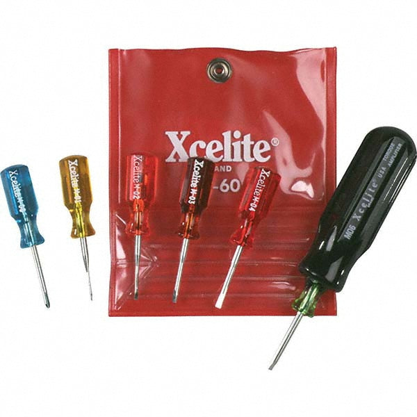 Xcelite M60N Screwdriver Set: 7 Pc, Phillips & Slotted