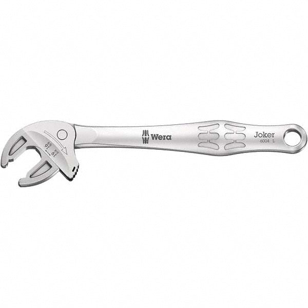 Wera 5020101001 Adjustable Wrench: 8" OAL, 3/4" Jaw Capacity