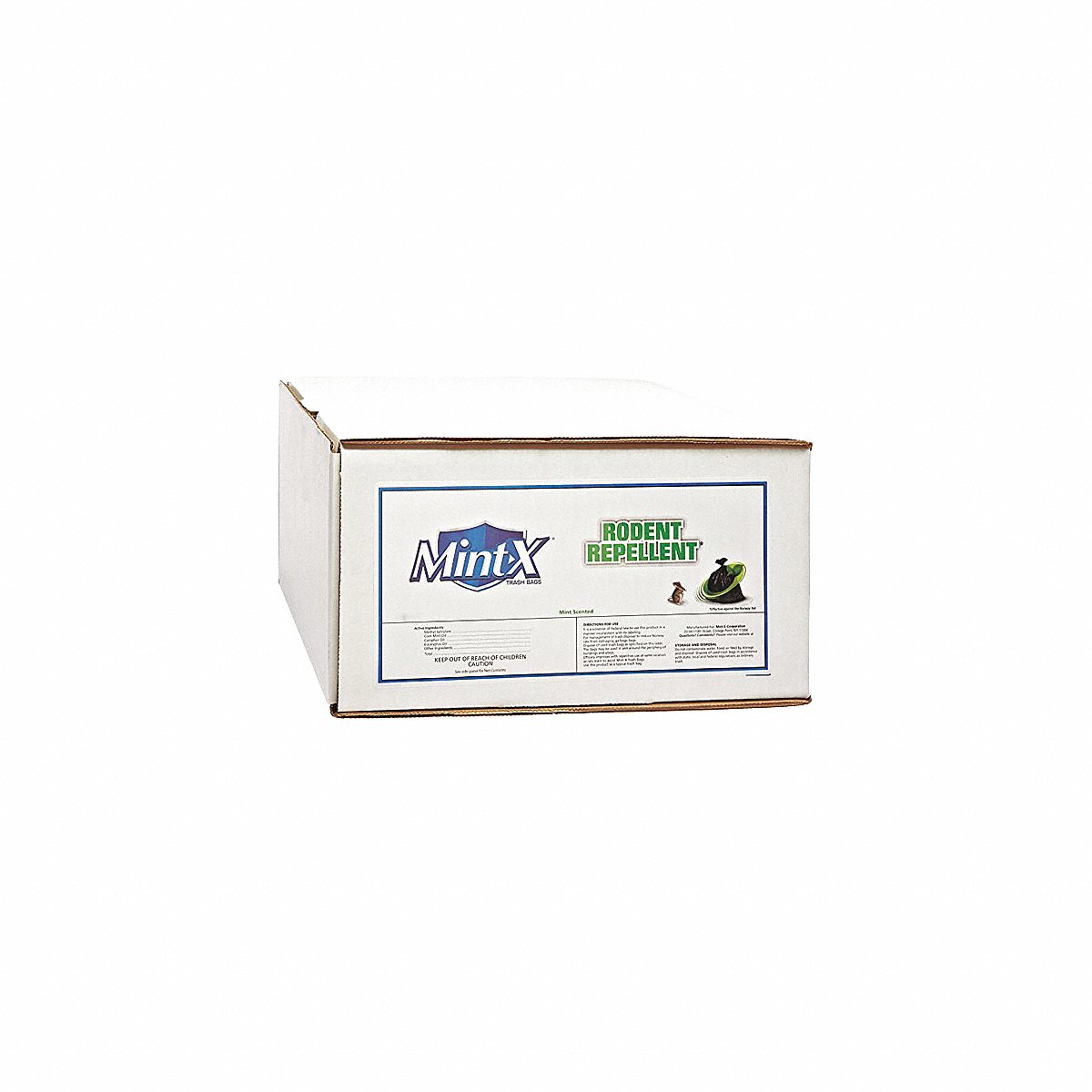 Mint-X Rodent-Repellent Recycled Trash Bags, Pack of 100 (MX4046STB)
