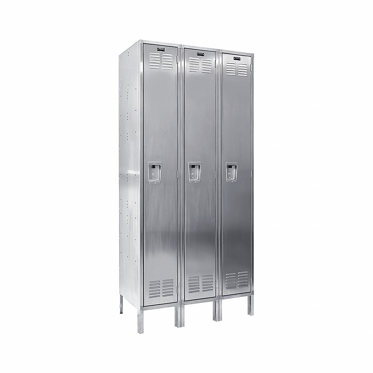 Hallowell Locker 1 x 3 Locker Silver 78 x 36 x 18 Unassembled (USS3288-1)