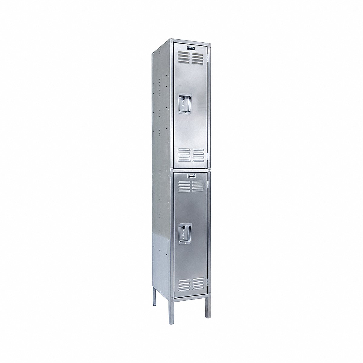 Hallowell Locker 2 x 1 Locker Silver 78 x 18 x 18 Unassembled (USS1888-2)