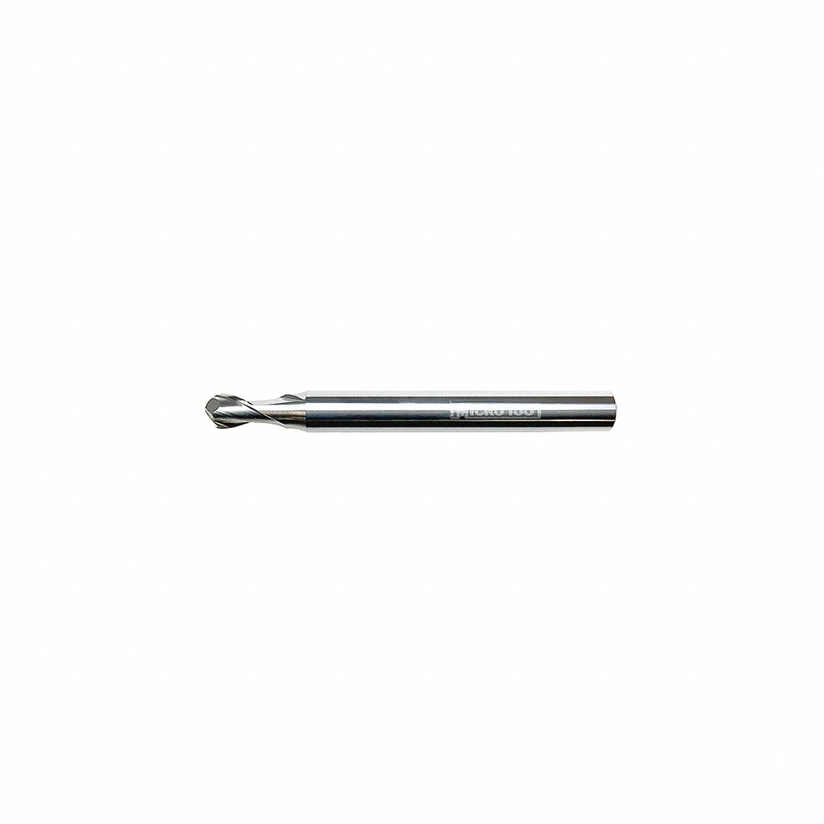Micro 100 Ball End Mill Single End 1.50 mm Carbide (SFBM-015-9X)