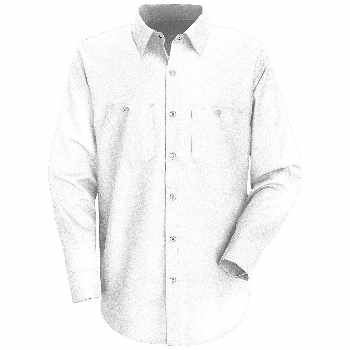 Red Kap K-7990 Long Sleeve Work Shirt, White, 65/35 Poly/Cotton, Medium (SP14WH RG M)