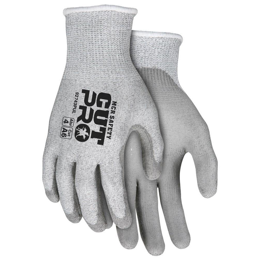 MCR Safety 92743PUXL Cut, Puncture & Abrasion-Resistant Gloves: Cut Pro 92743PU, Cut A6, Puncture 4, Abrasion 5, 13 ga, Size X-Large