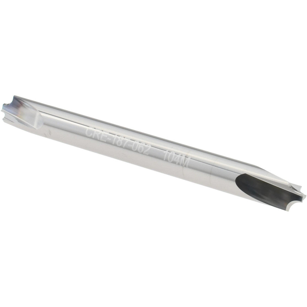 Micro 100 CRE-187-062 Corner Rounding End Mill: 1/16" Radius, 3/16" Dia, 3 Flutes, Solid Carbide