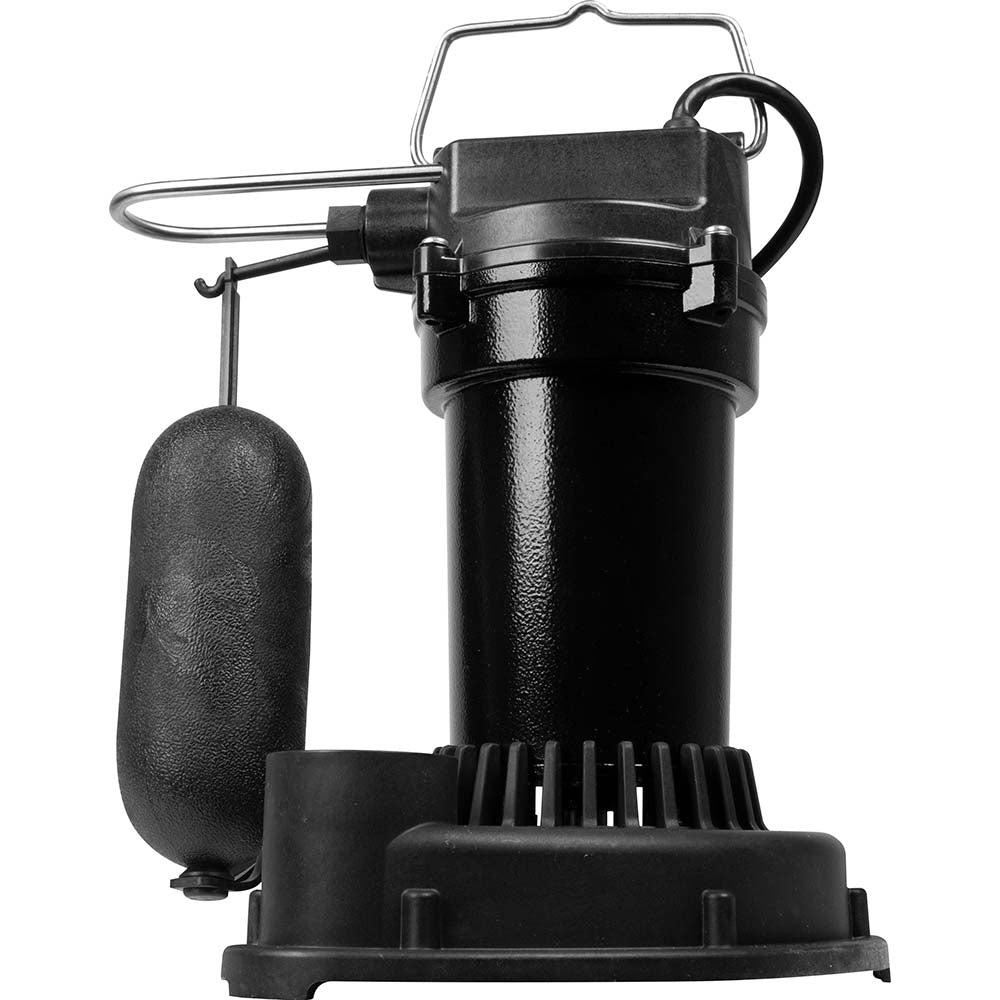 Little Giant Pumps 505702 Submersible Sewage & Effluent Pump: Integral Snap-Action Float, 1/4 hp, 3.5A, 115V