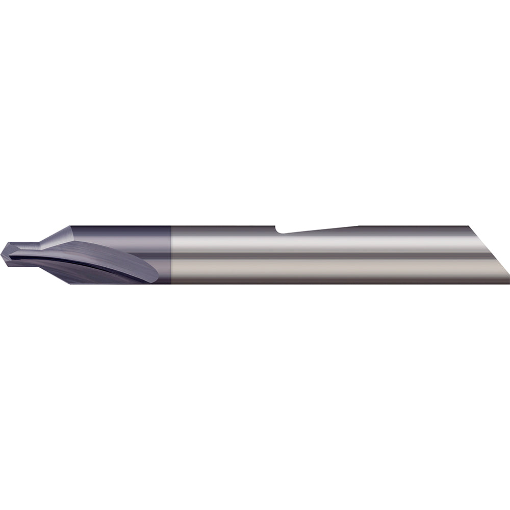 Micro 100 QDC-2X Combination Drill & Countersink: #2, 3/16" Body Dia, 118 deg, Solid Carbide