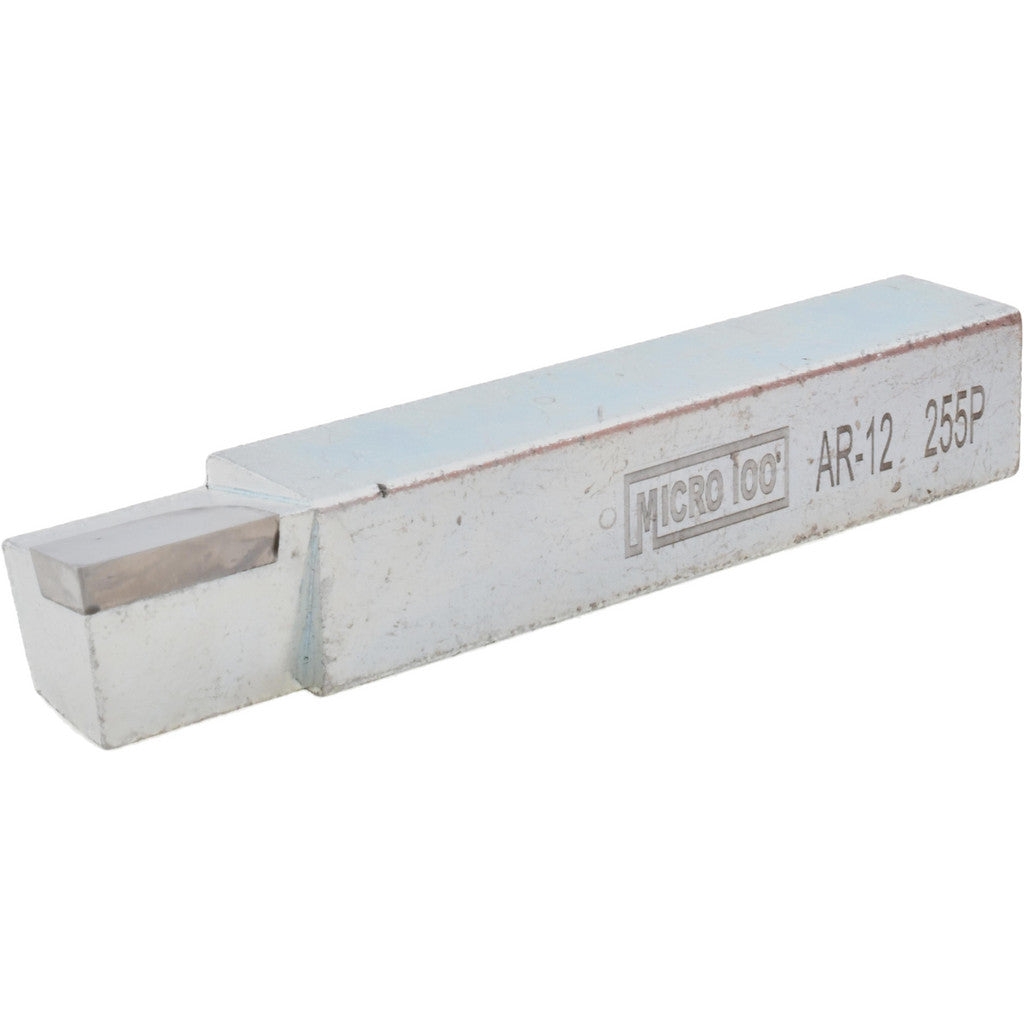 Micro 100 Single Point Tool Bit: AR-12, 3/4" Shank Width, 3/4" Shank Height, Solid Carbide Tip, Right Hand