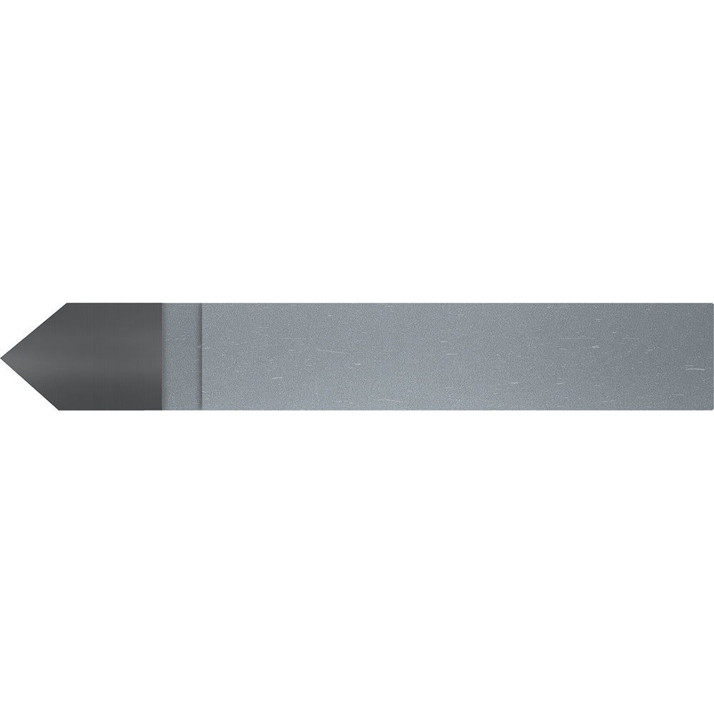 Micro 100 Single Point Tool Bit: D-4, 1/4" Shank Width, 1/4" Shank Height, Solid Carbide Tip, Right Hand