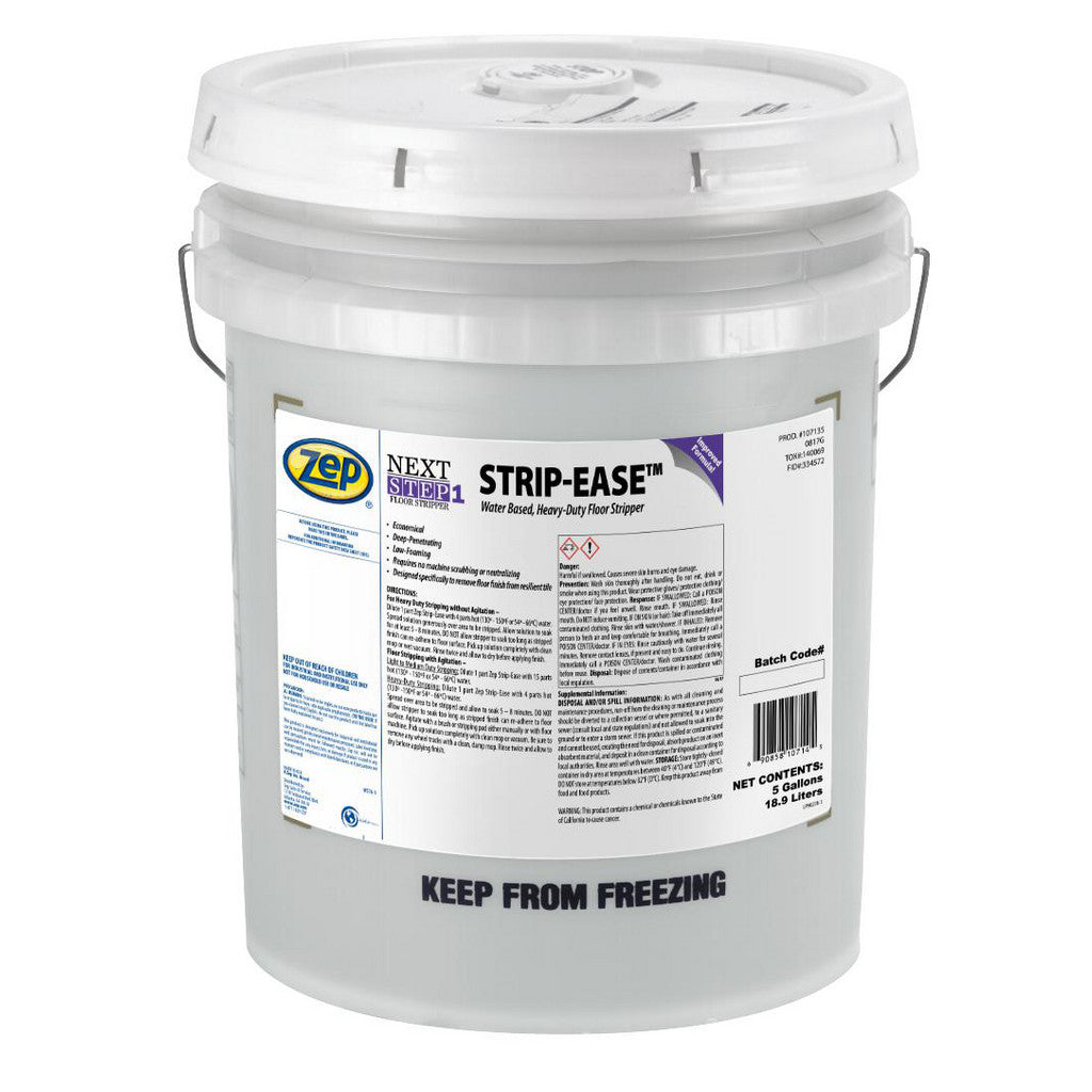 ZEP 107135 Strip-Ease Heavy Duty Floor Stripper, 5 gal, Solvent Scent