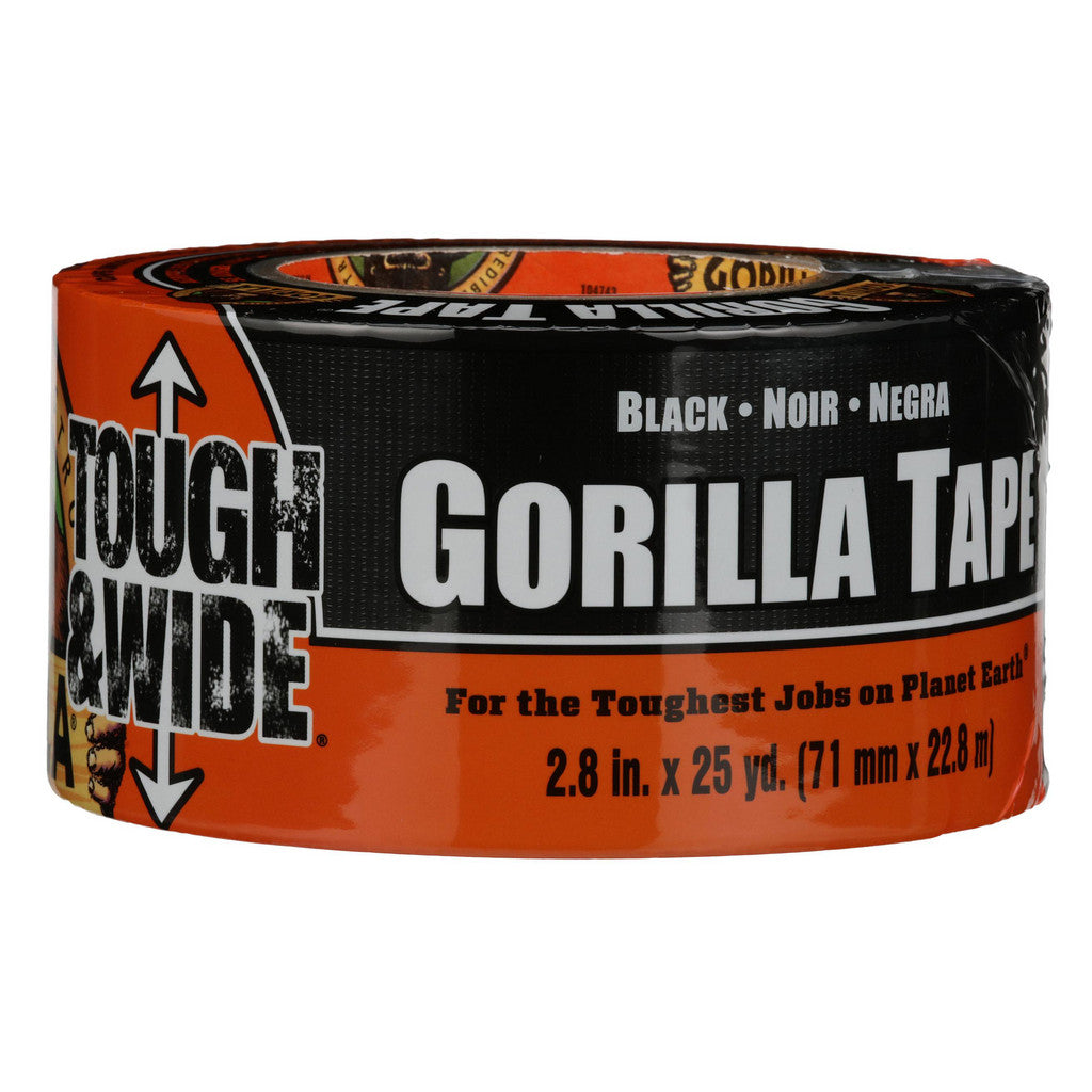 Gorilla Glue 106425 Duct Tape: 2-7/8" Wide, 75' Long, 17 mil Thick, Polyethylene Cloth