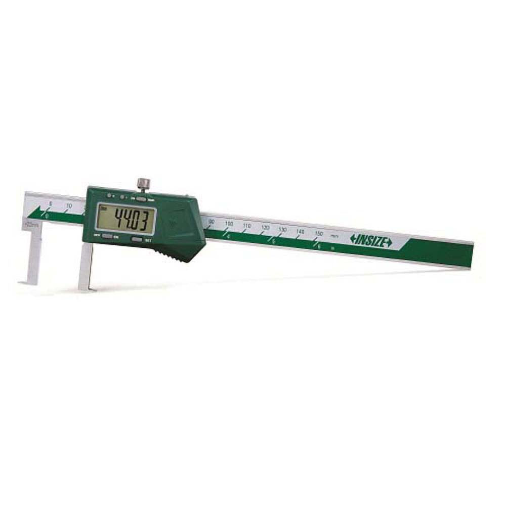 Insize USA LLC 1120-150AE Electronic Caliper: 150.00 mm/6", ±0.0100 mm/±0.0005" Resolution, ±0.04 mm/±0.0015" Accuracy, Data Output, Stainless Steel Jaws