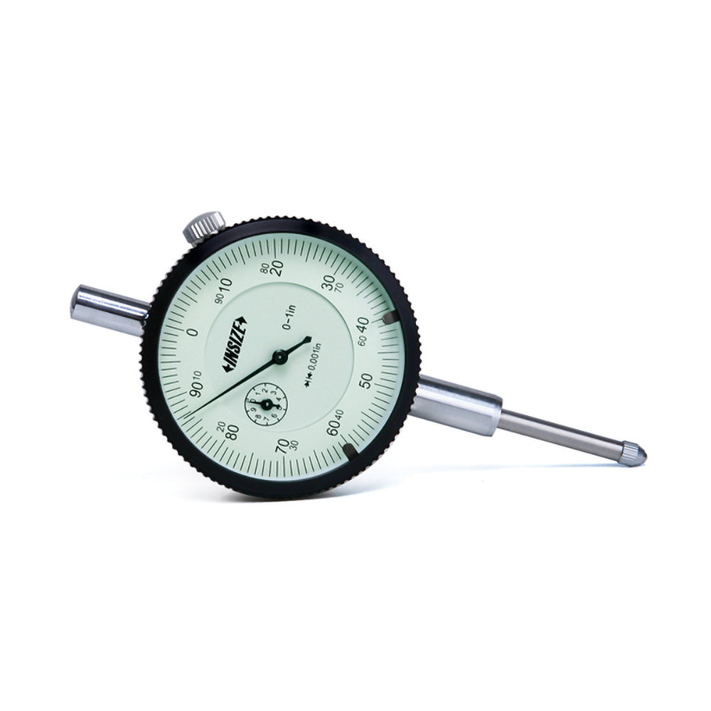 Insize USA LLC 2307-1RF Dial Drop Indicator: 1.0000" Max Measurement, 0-100 Dial Reading, +/-0.001" Accuracy