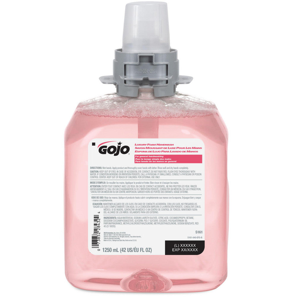GOJO 5161-04 Hand Cleaner: 1,250 mL Dispenser Refill
