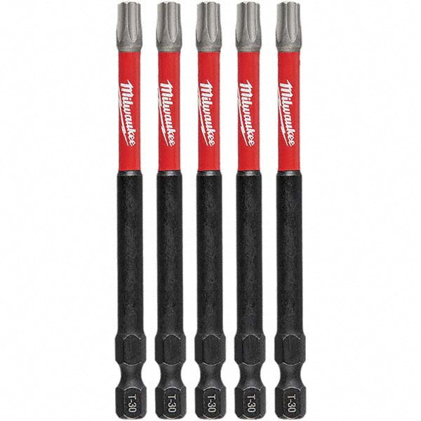 Milwaukee Tool 48-32-4248 SHOCKWAVE Impact Duty 6" Impact TORX T30 Power Bit, 10-Pack
