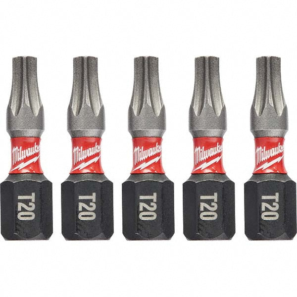 Milwaukee Tool 48-32-4614 SHOCKWAVE Impact Duty 1 TORX T20 Insert Bit, 5-Pack