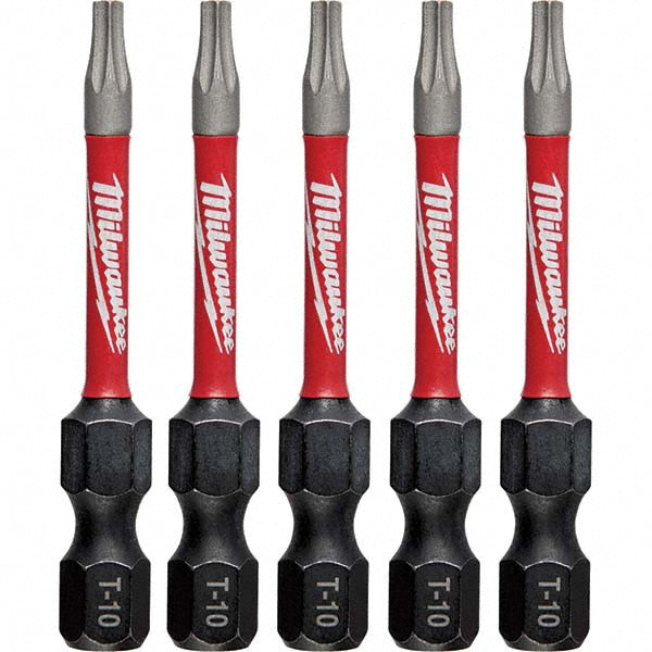 Milwaukee Tool 48-32-4682 SHOCKWAVE Impact Duty 2" TORX T10 Insert Bit, 5-Pack